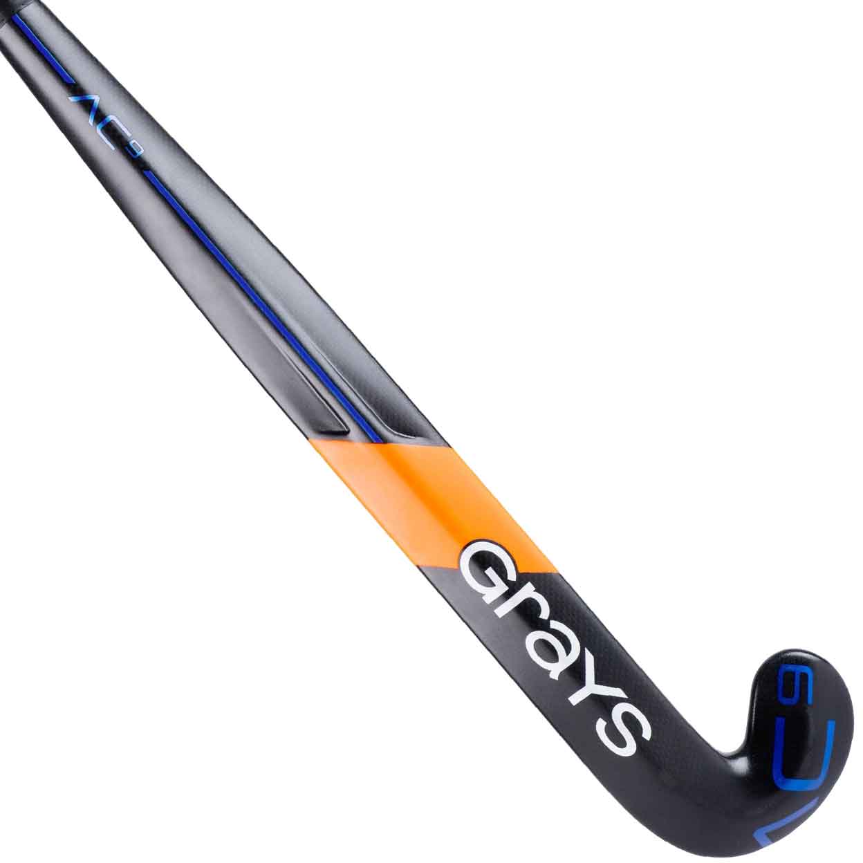 close up of the back of the Grays AC9 Dynabow-S Composite Field Hockey Stick