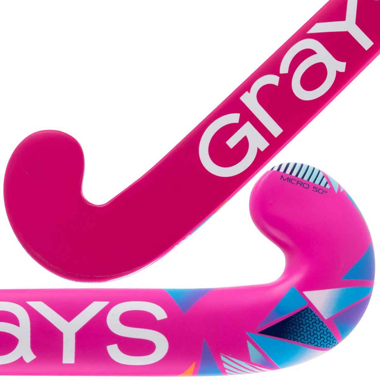 Grays Blast Wood Field Hockey Stick Pink Stick Close up