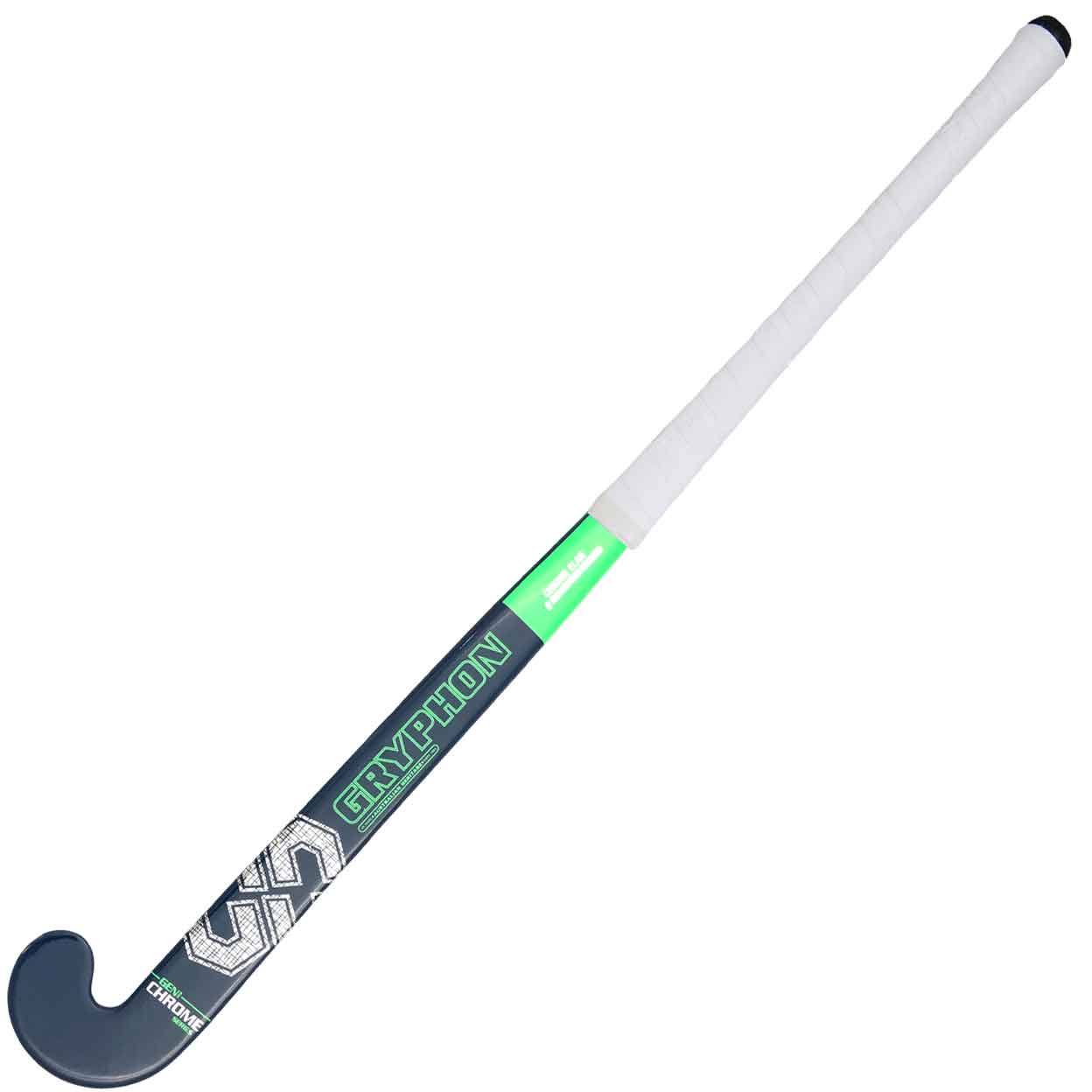 front of the Gryphon Elan Pro Indoor Composite Field Hockey Stick