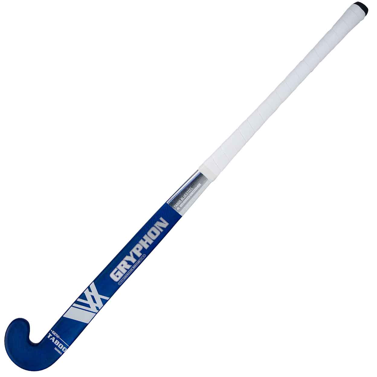 Front of the Gryphon Taboo Blue Steel Pro Composite Field Hockey Stick