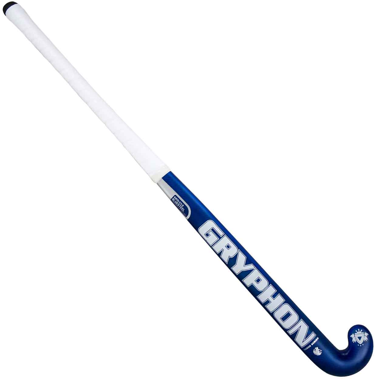 back of the Gryphon Taboo Blue Steel Pro Composite Field Hockey Stick