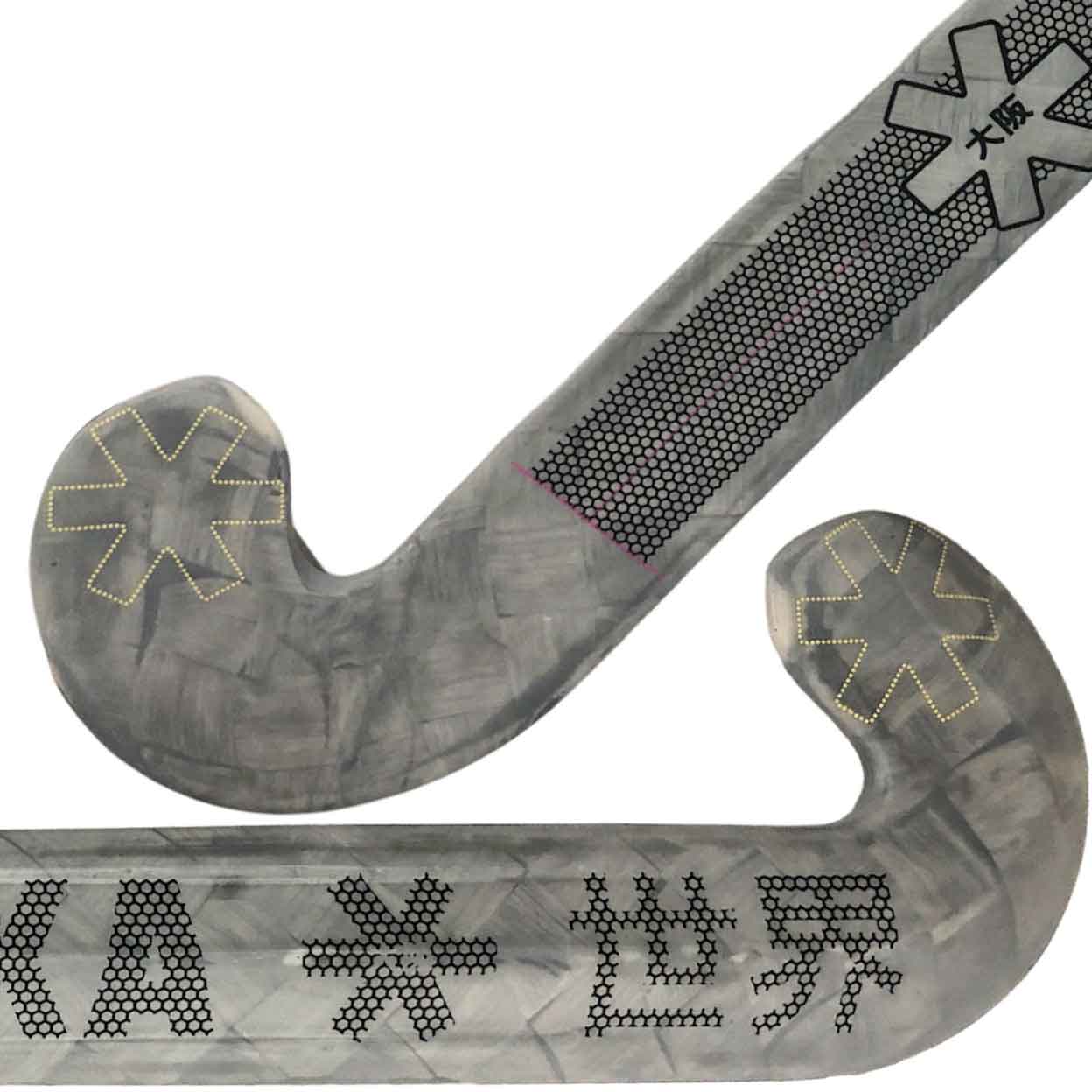 Close up of the Osaka Futurelab 20 NXT Indoor Composite Field Hockey Stick