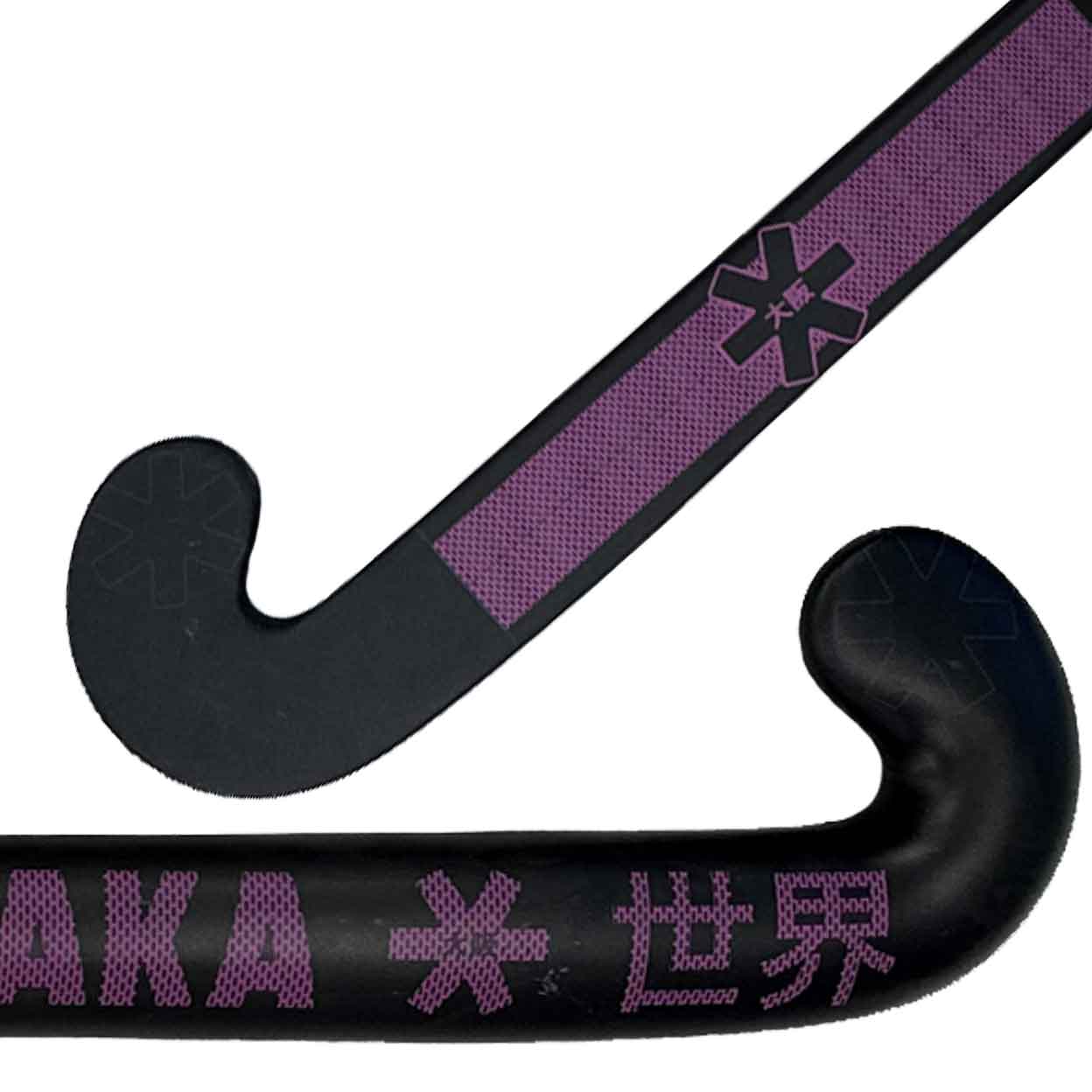 Close up of the Osaka Vision 55 Show Bow Composite Field Hockey Stick