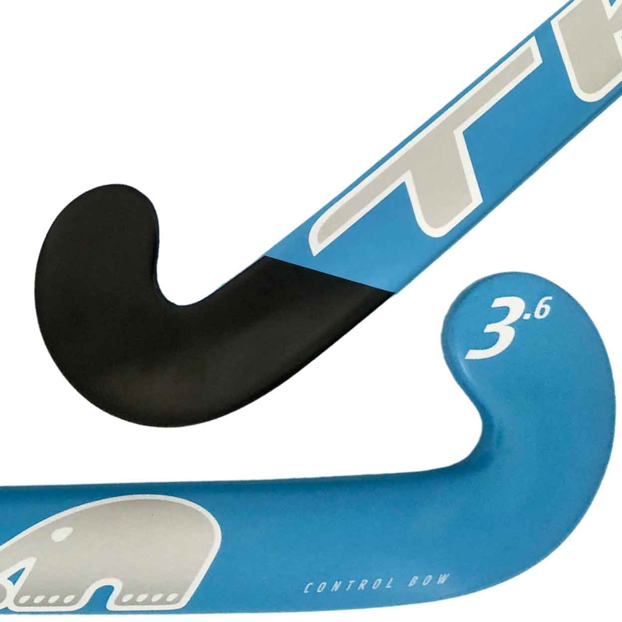 Close up of the TK 3.6 Control Bow Indoor Composite Field Hockey Stick
