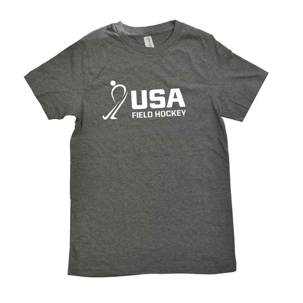 Grey USA Field Hockey Heathered Tee