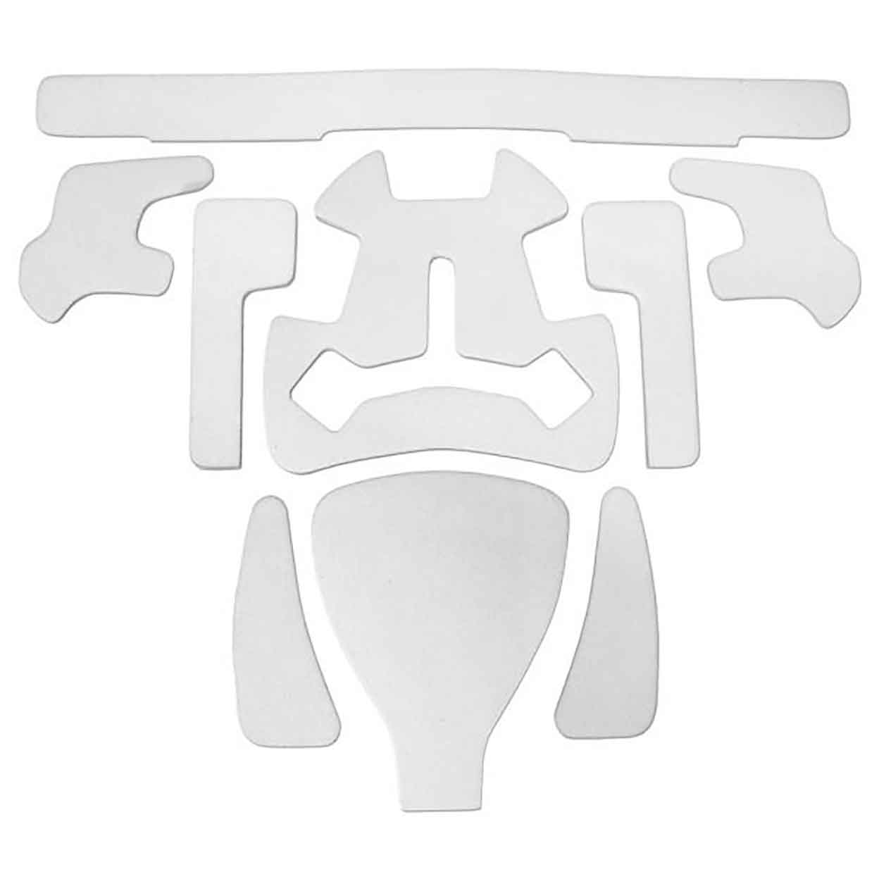 Replacement Foam For OBO Helmets laid out flat