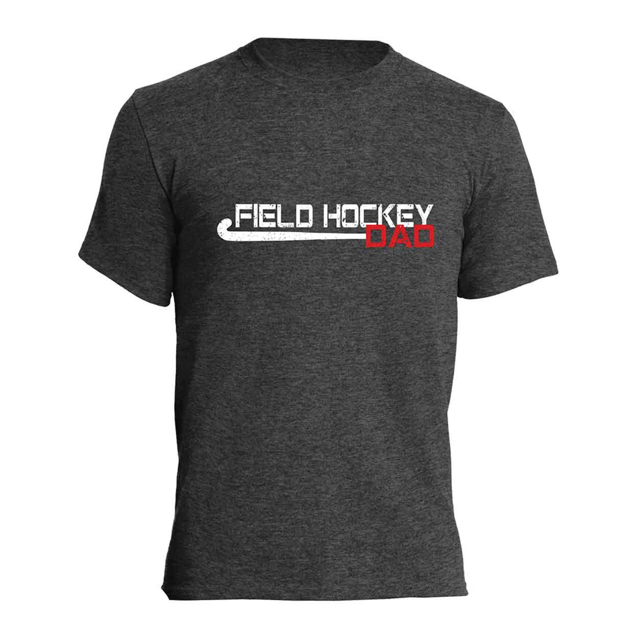 dark grey Field Hockey Stick Flag Tee