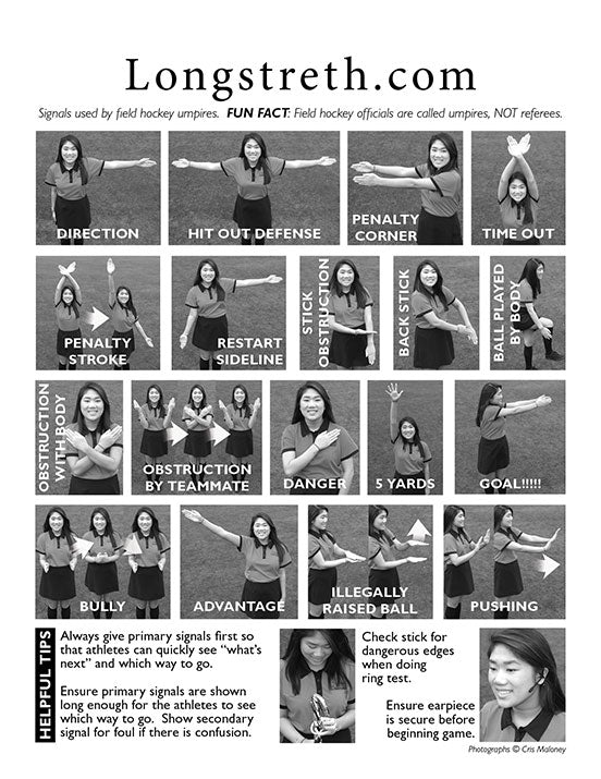 Field Hockey Umpires' Hand Signals