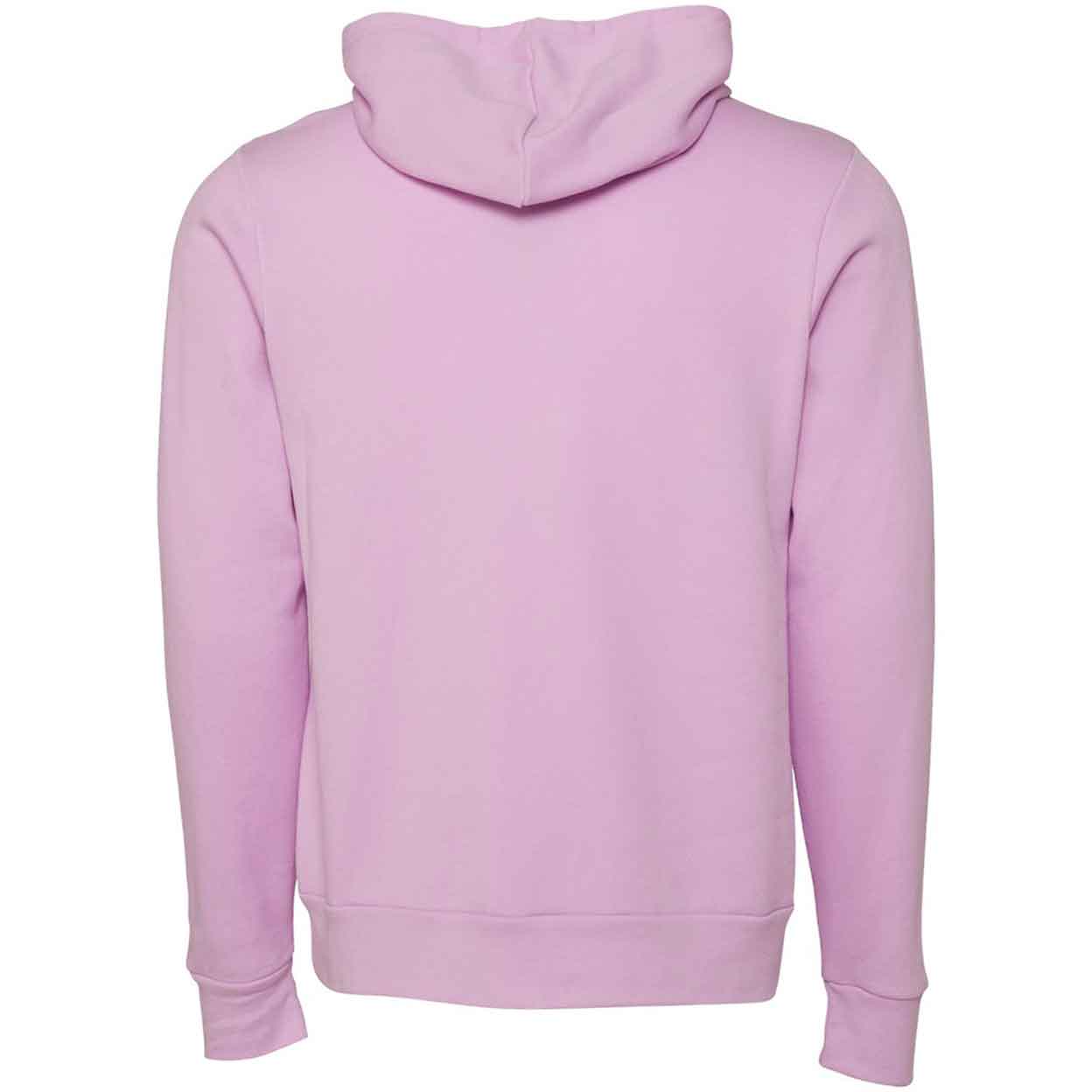 back of the pink Field Hockey Unisex Pullover Hooded Sweatshirt.