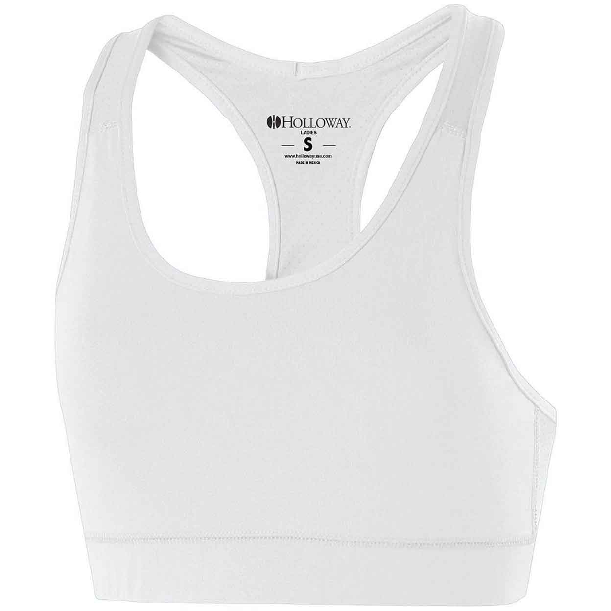 White Holloway Ladies Vent Bra