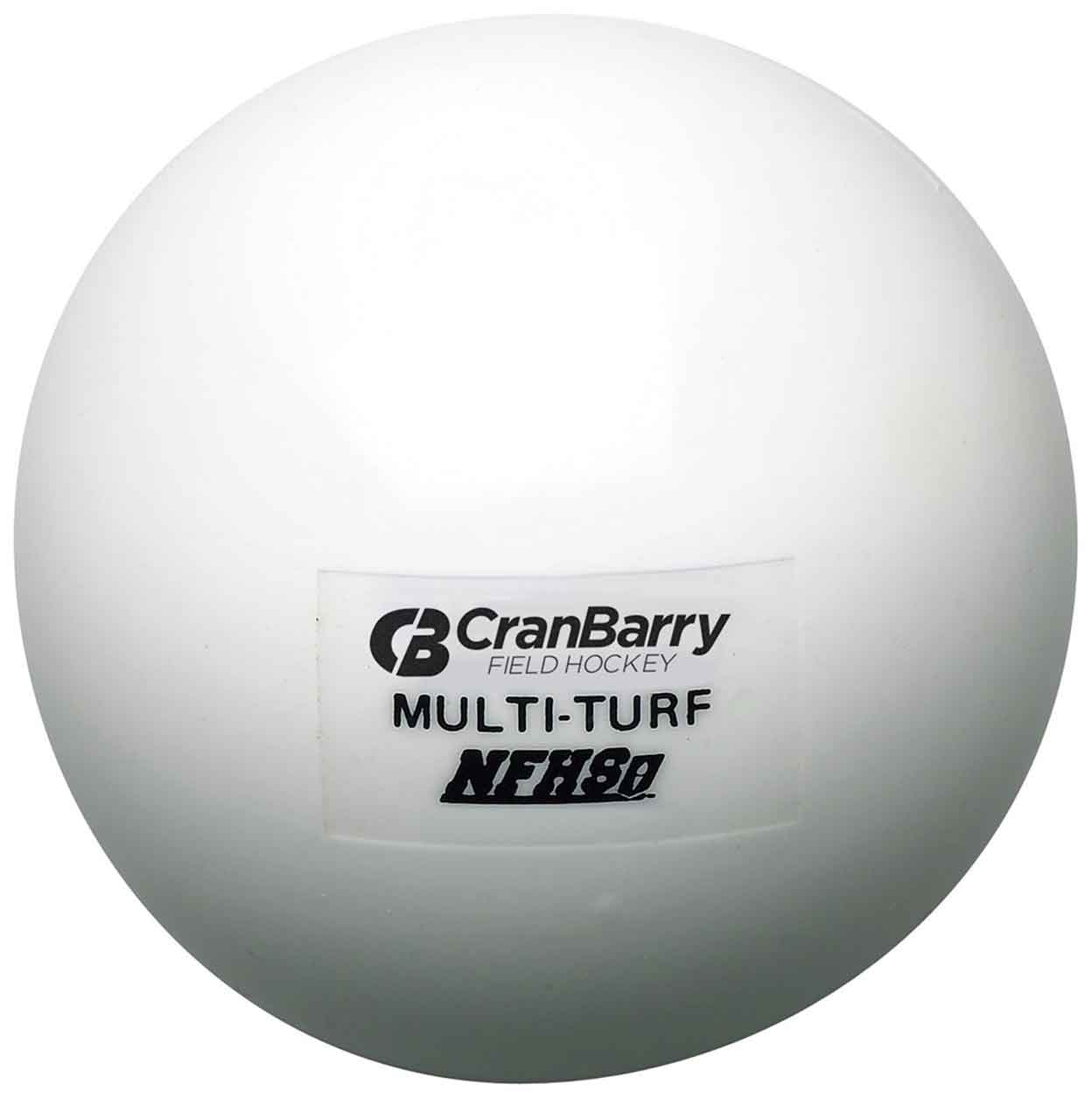 Cranbarry Multi-Turf NFHS Field Hockey Game Ball - Dozen in white
