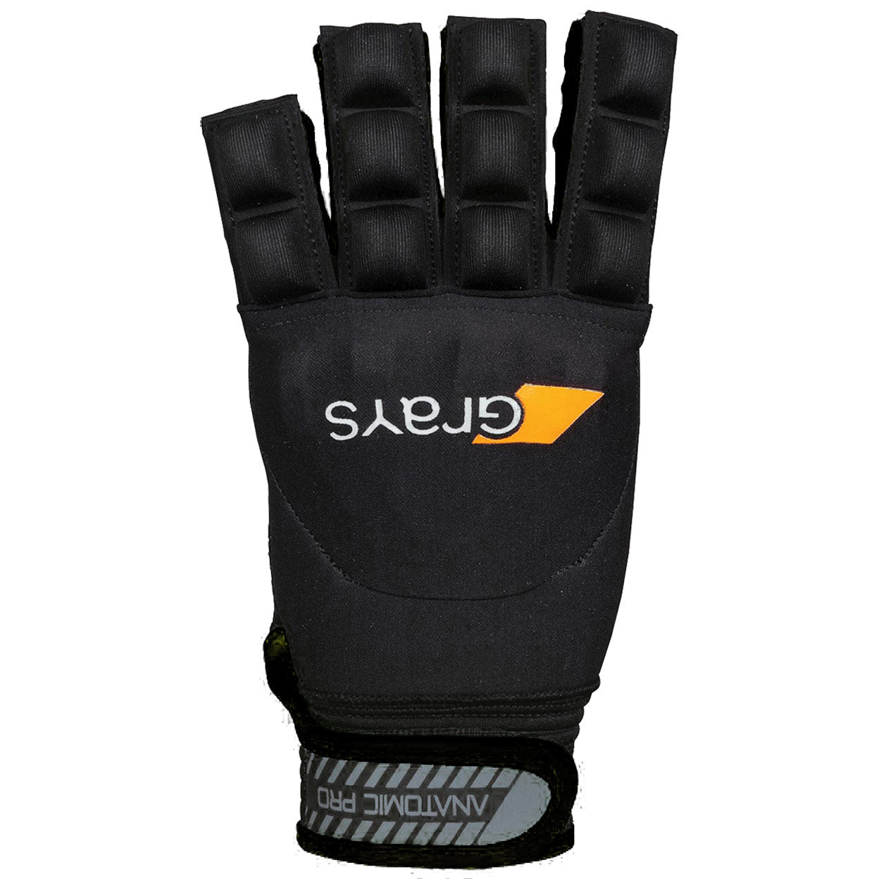 back view of the black Grays Anatomic Pro Field Hockey Glove