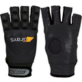 palm and back views of the black Grays Anatomic Pro Field Hockey Glove
