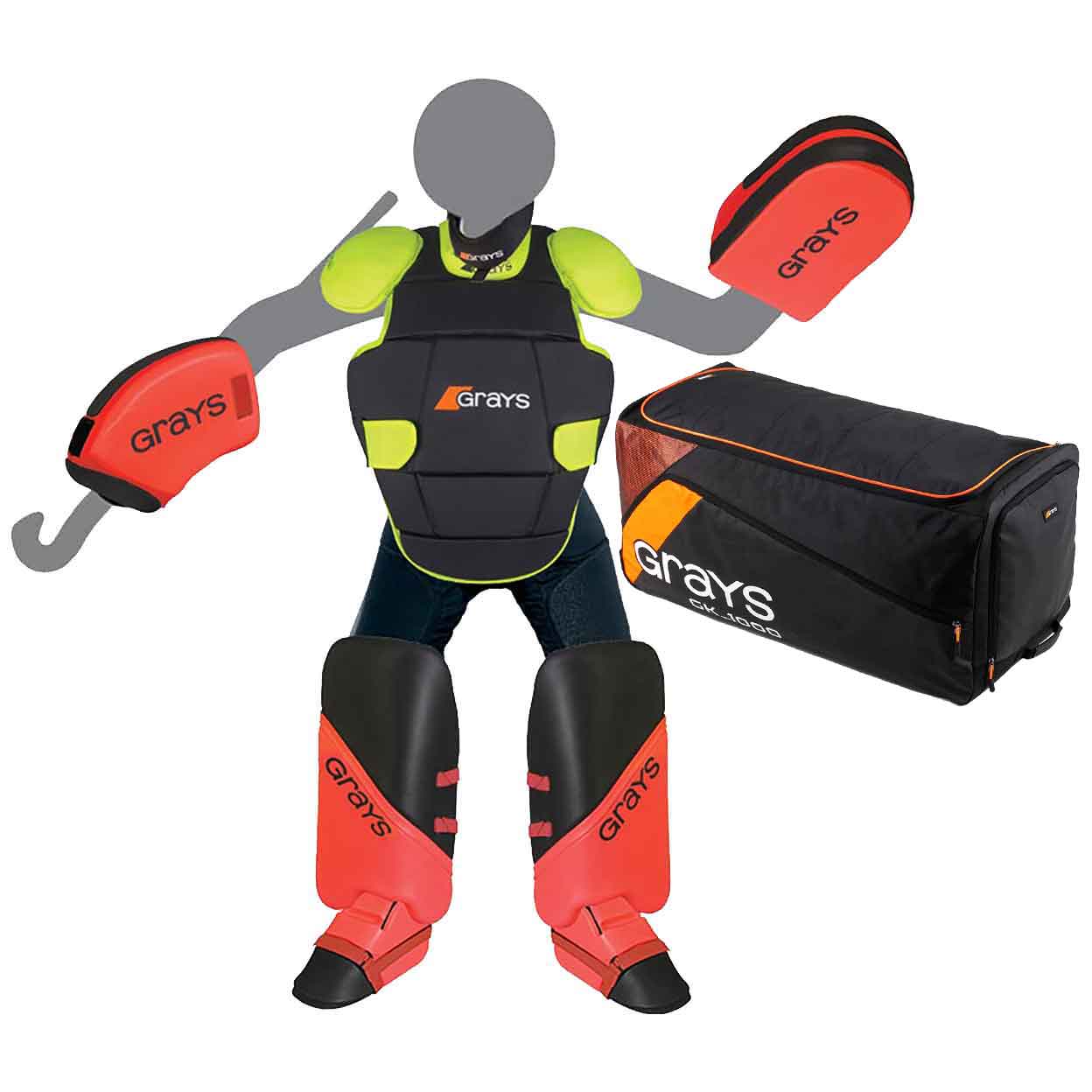 Grays goalie bag and protection bundle.