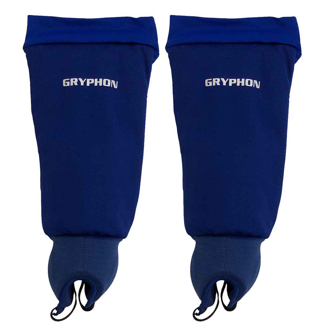 royal blue pair of Gryphon Elite Field Hockey Sockguards