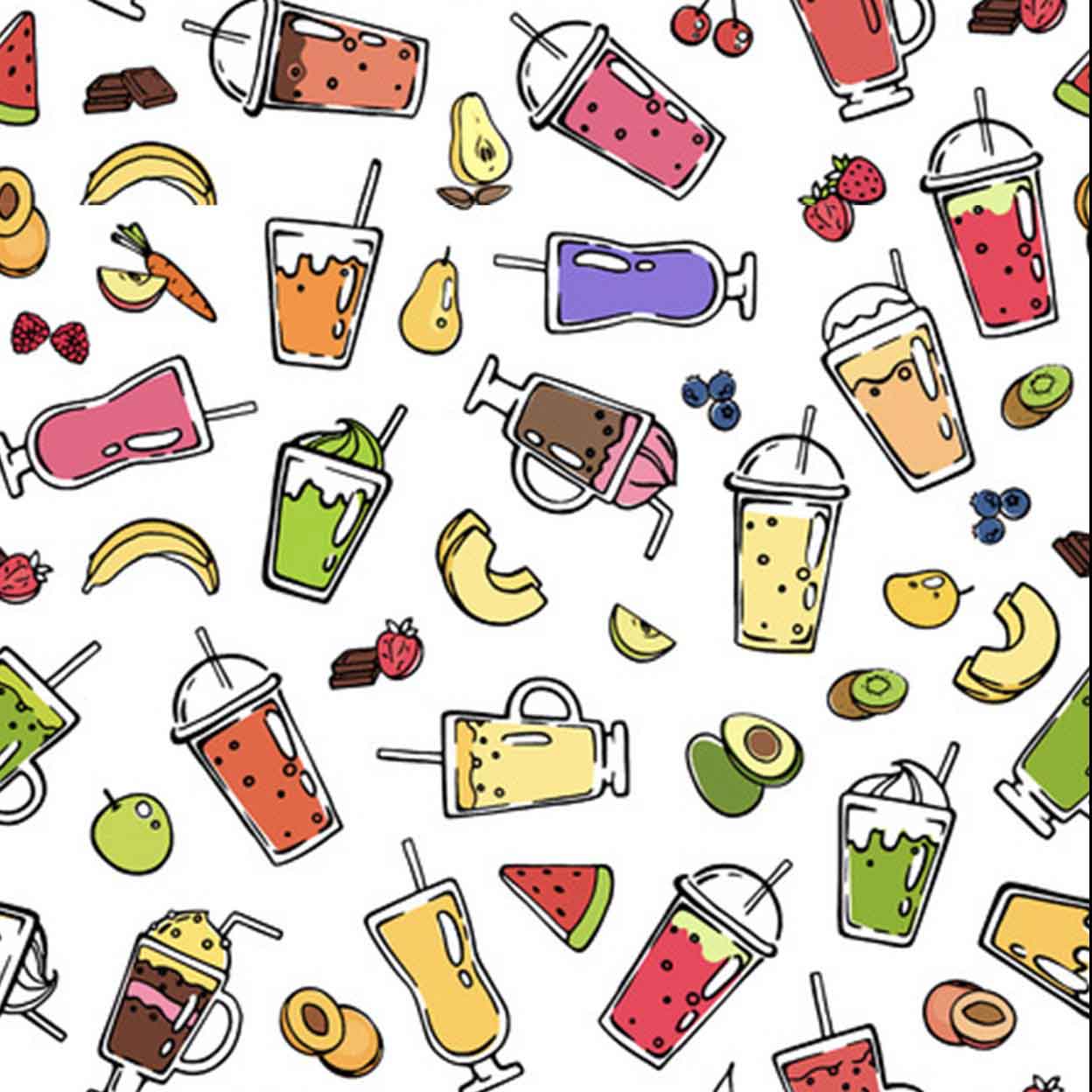 Hocsocx Under Shin-Guard Socks smoothies pattern