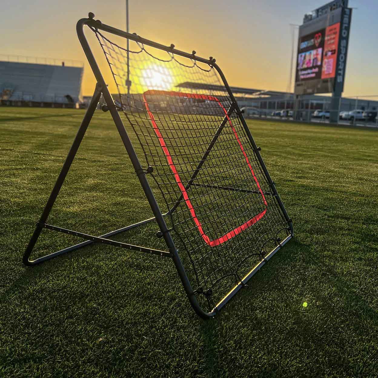 KwikGoal CFR-1 Rebounder on a field