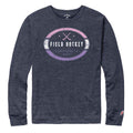 blue Field Hockey Tri-Blend Long Sleeve Tee