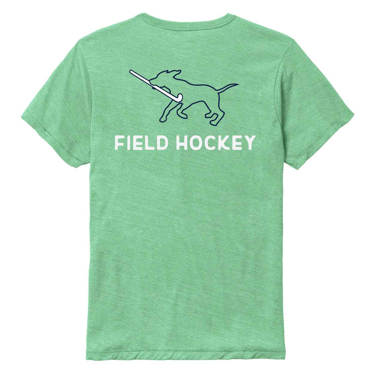 back of the Field Hockey Dog Tee