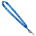 Blue Longstreth Field Hockey Lanyard with brand logos