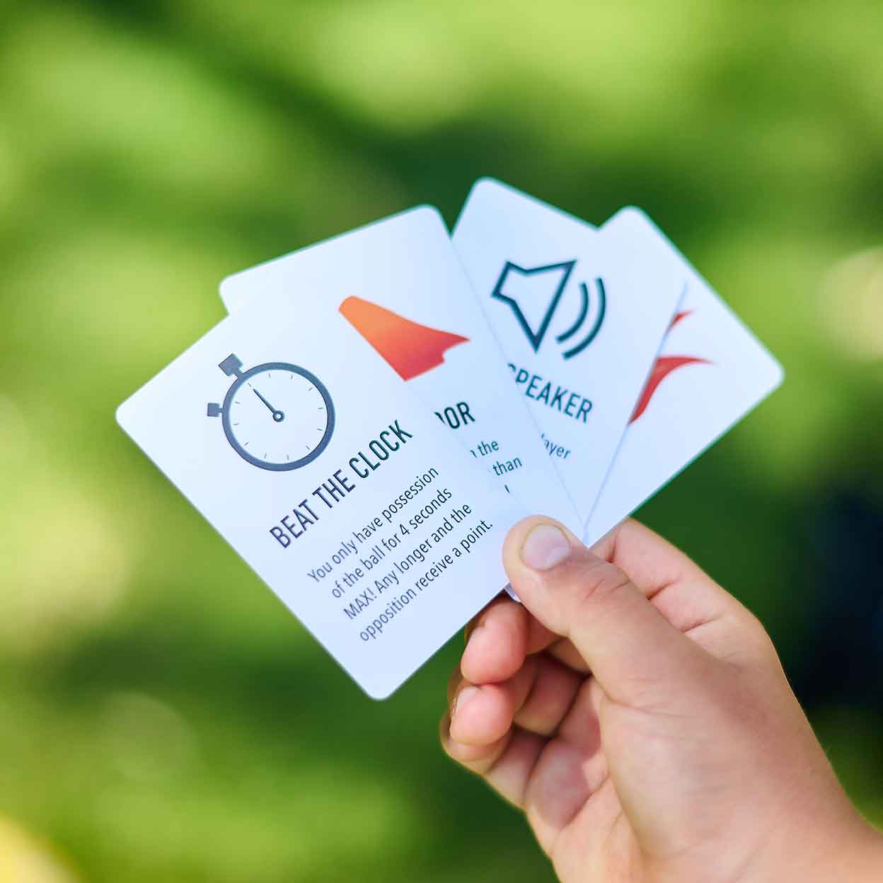 handing holding several MatchPlay Cards