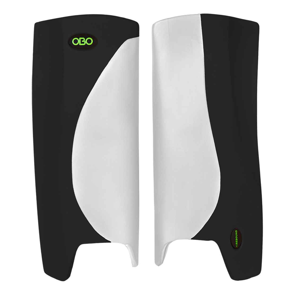 Black and White OBO Robo Hi-Rebound Field Hockey Goalkeeping Legguards