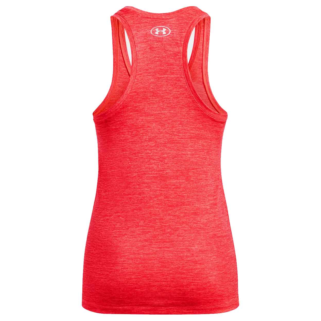 Back of the coral Under Armour Tech Twist Tank