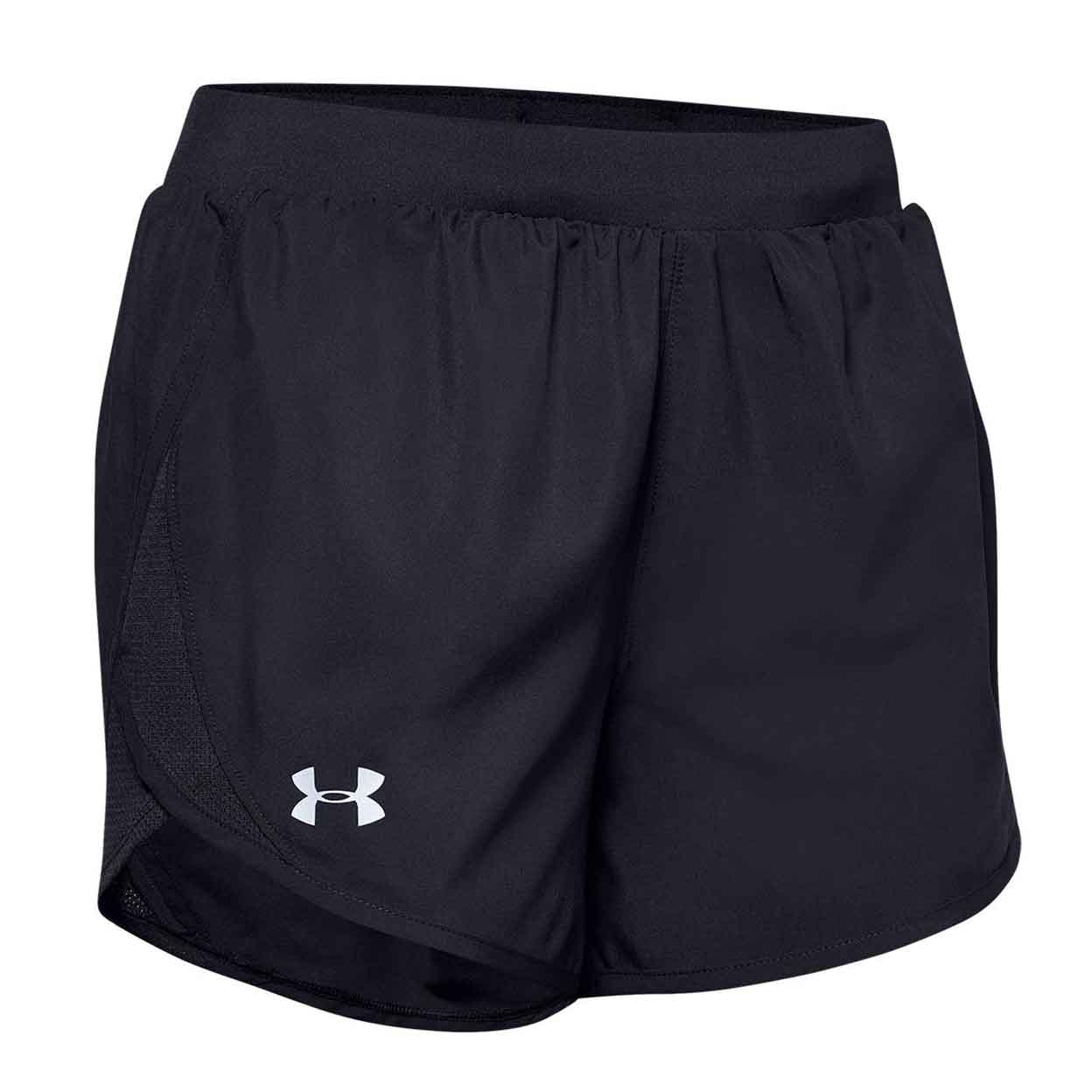 Front of the navy Under Armour Women'S Fly By 2.0 Shorts