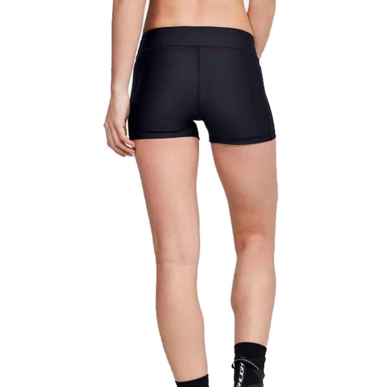 back view of model wearing the Under Armour Team Shorty 3 Inch Compression Shorts