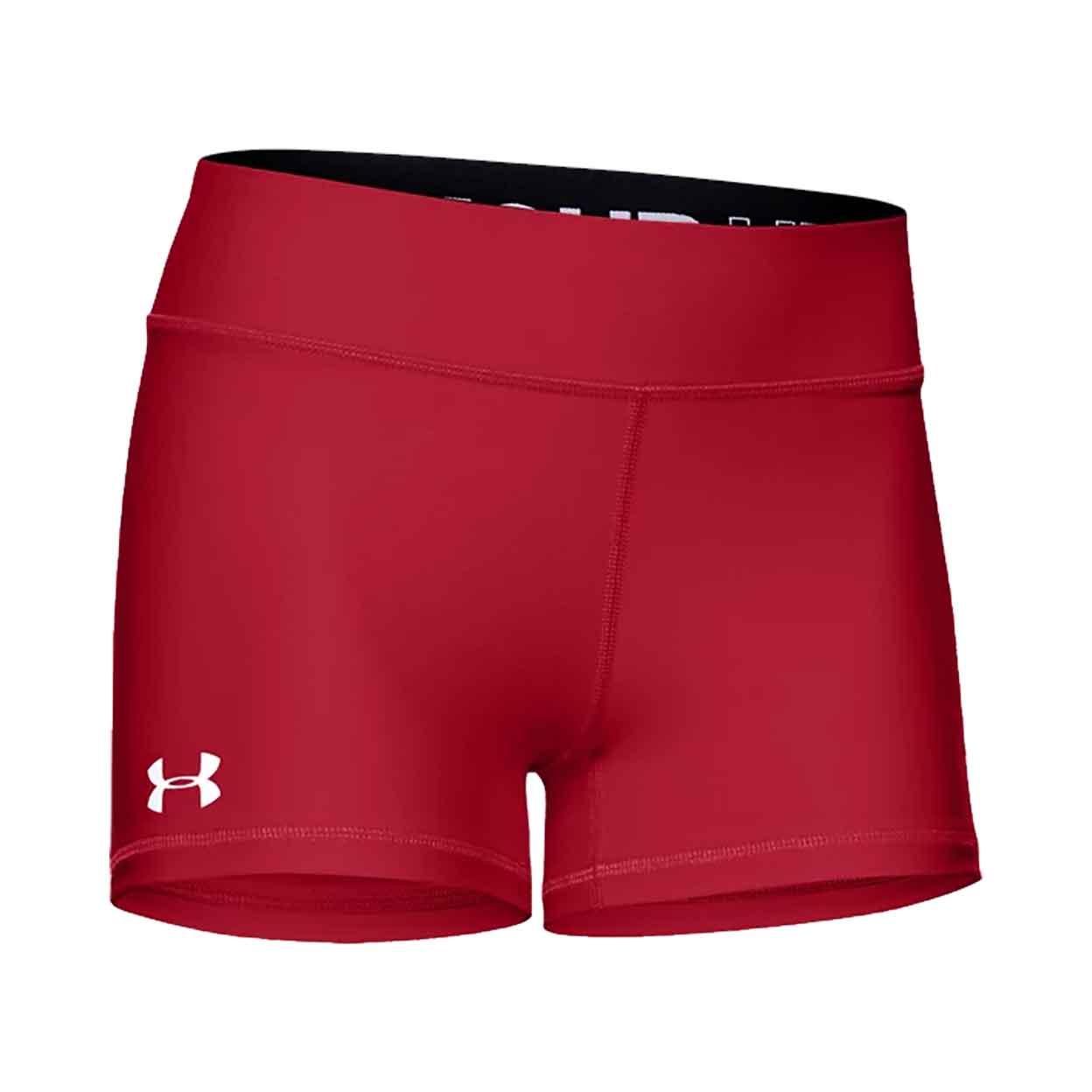 Red Under Armour Team Shorty 3 Inch Compression Shorts
