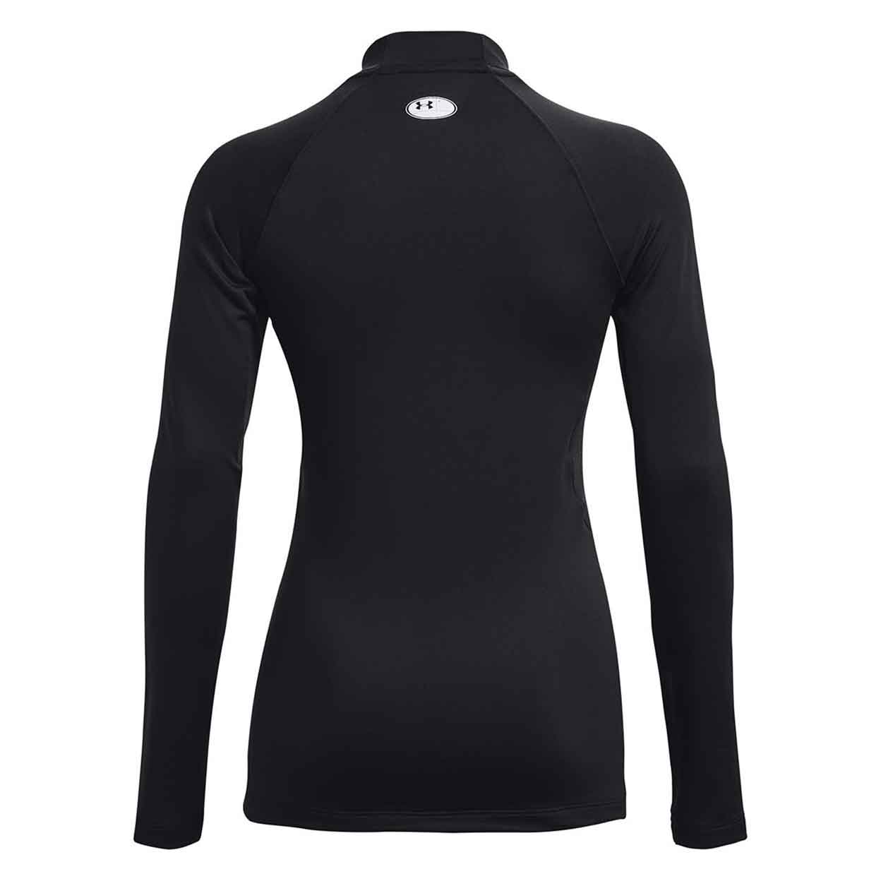 Back of the black Under Armour Coldgear Authentics Mockneck Top