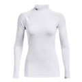 White Under Armour Coldgear Authentics Mockneck Top